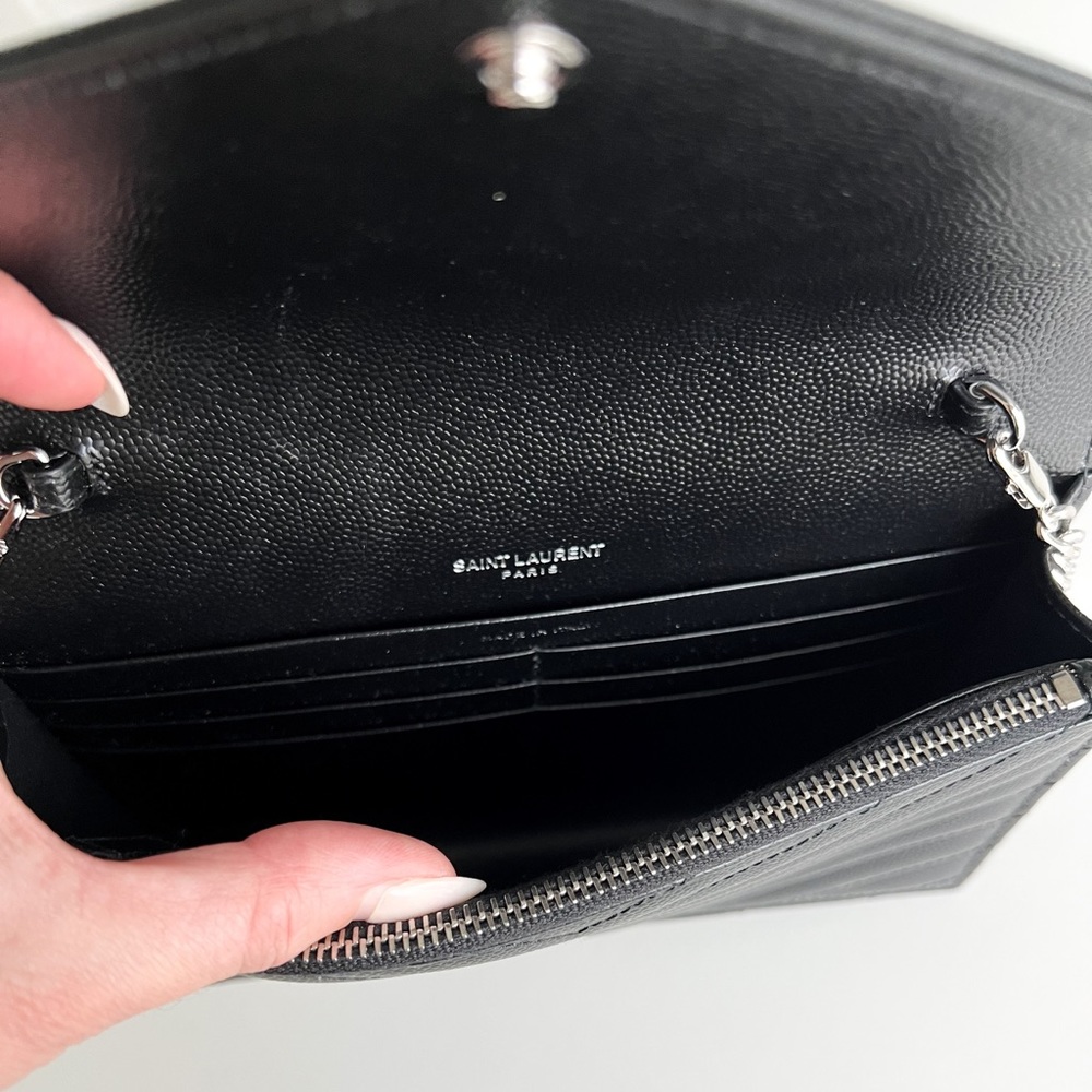 Saint Laurent Cassandre Leather Shoulder Bag - Picture 10 of 15